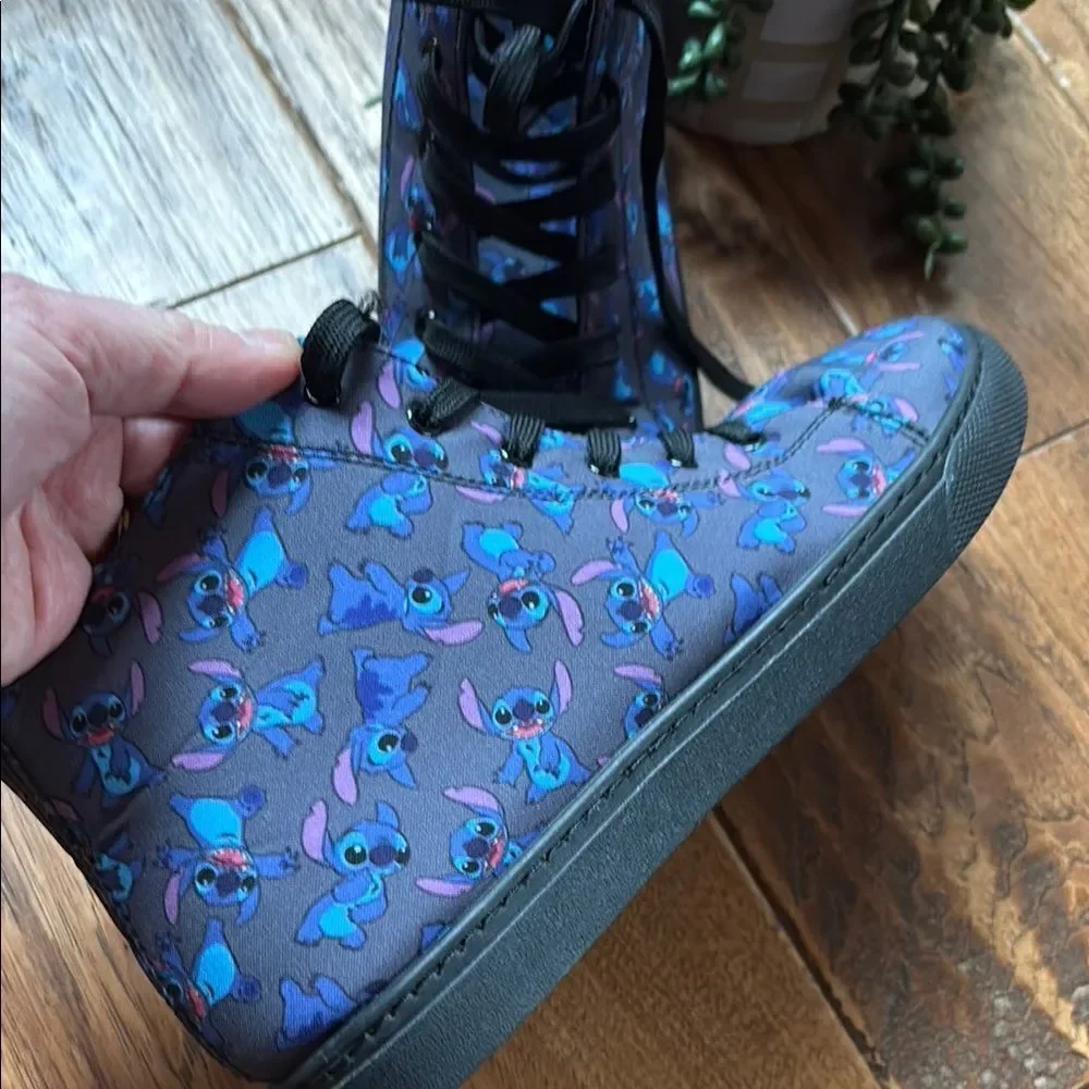 Lilo Blue Patterned High-Top Shoes - Picture 3 of 14